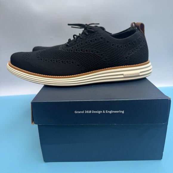 COLE HAAN Original Grand Remastered Stitchlite Oxford Black/British Tan US 13 main image 8